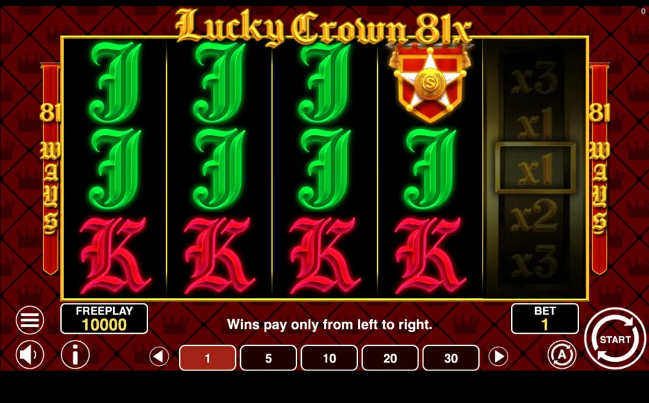 Válce hry Lucky Crown 81x