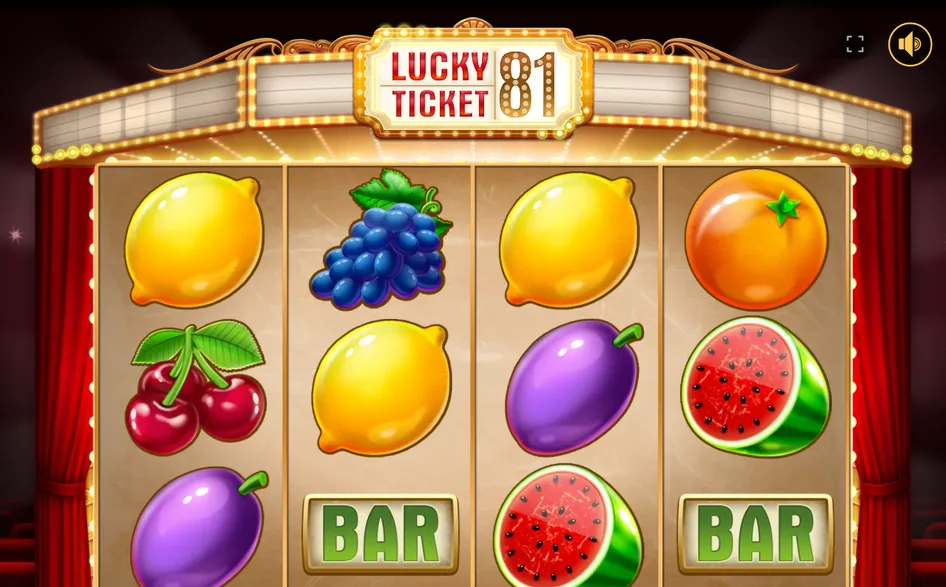 Bębny automatu Lucky Ticket 81