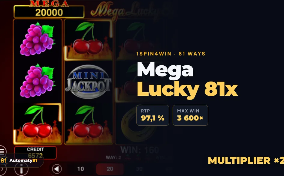 Bębny automatu Mega Lucky 81x