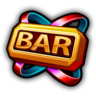 BAR – Symbol im Spielautomaten Turbo Slots 81